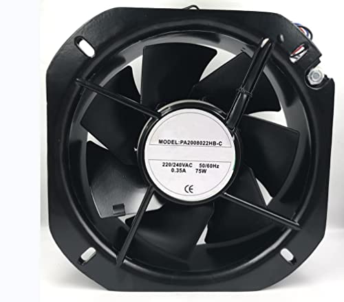 Ventilador de refrigeración axial de 220V y 75W para armarios eléctricos industriales