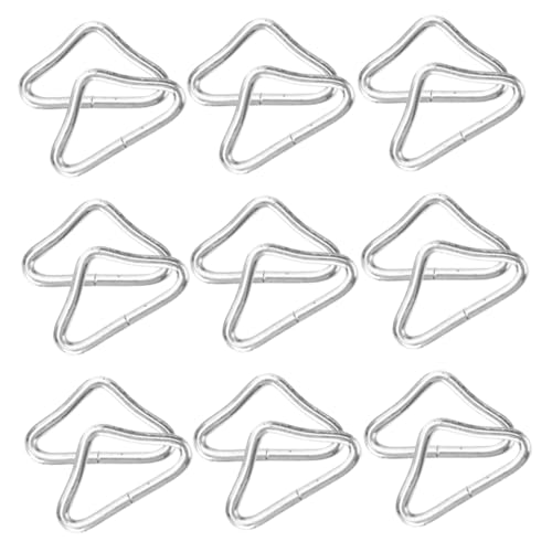 Happyyami 36Pcs Trampoline Triangle Ring Crack Resistant Connectors for Jumping Experience and Versatile Use Bags and More