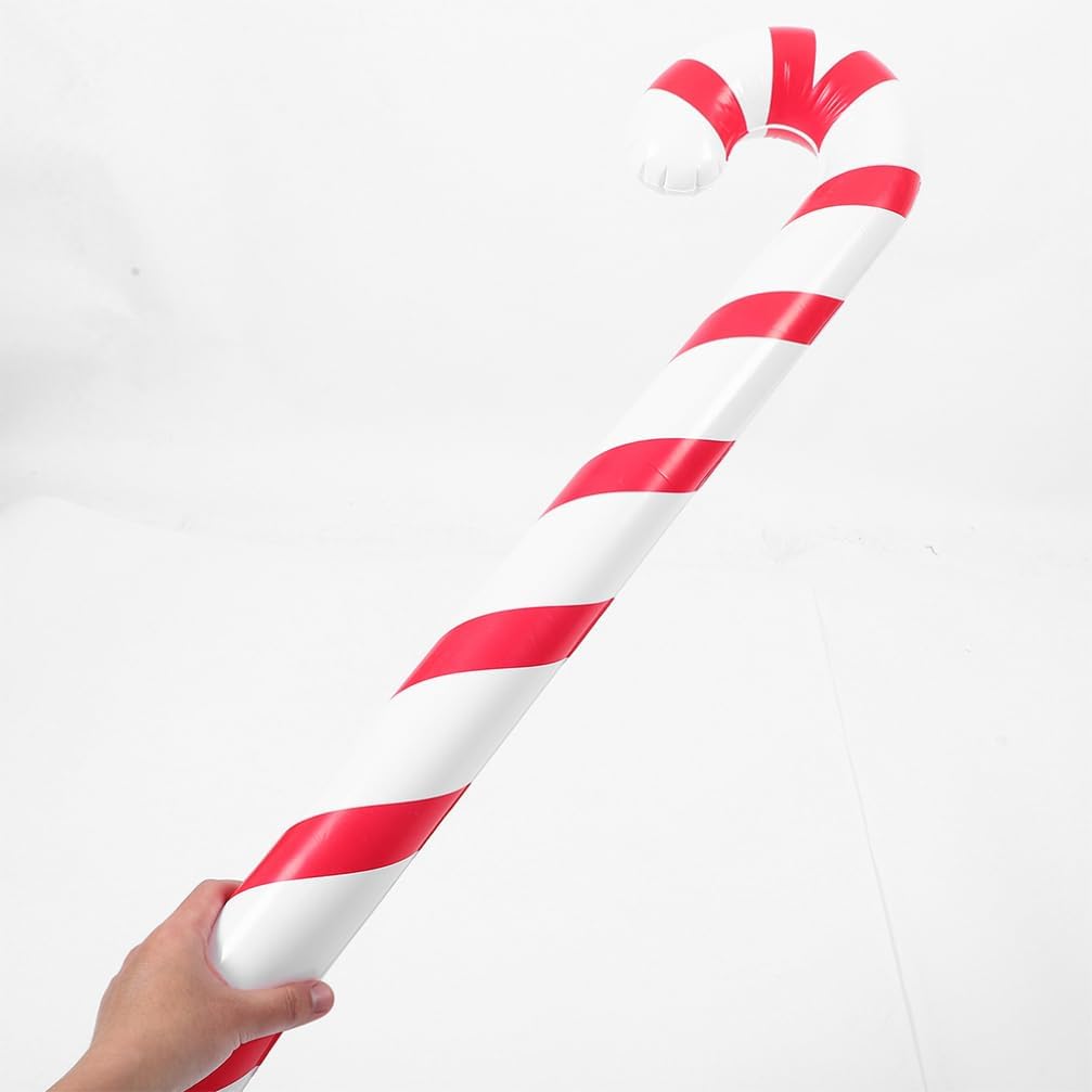 Gadpiparty 10pcs Inflatable Candy Canes Xmas Decorations for Festivities Material Easy to Inflate for Holiday Parties Family Gatherings