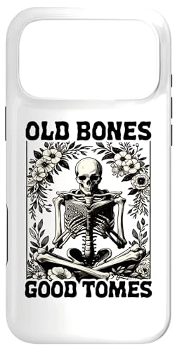 Old Bones Good Tomes Book Lover Bookworm �X�P���g���u�b�N �X�}�z�P�[�X iPhone 17 Pro Max �p