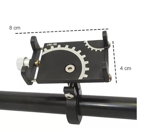 Suporte de Celular GPS Universal Rotação 360º para Bike, Moto e Bicicleta - Alumínio Resistente e Aj
