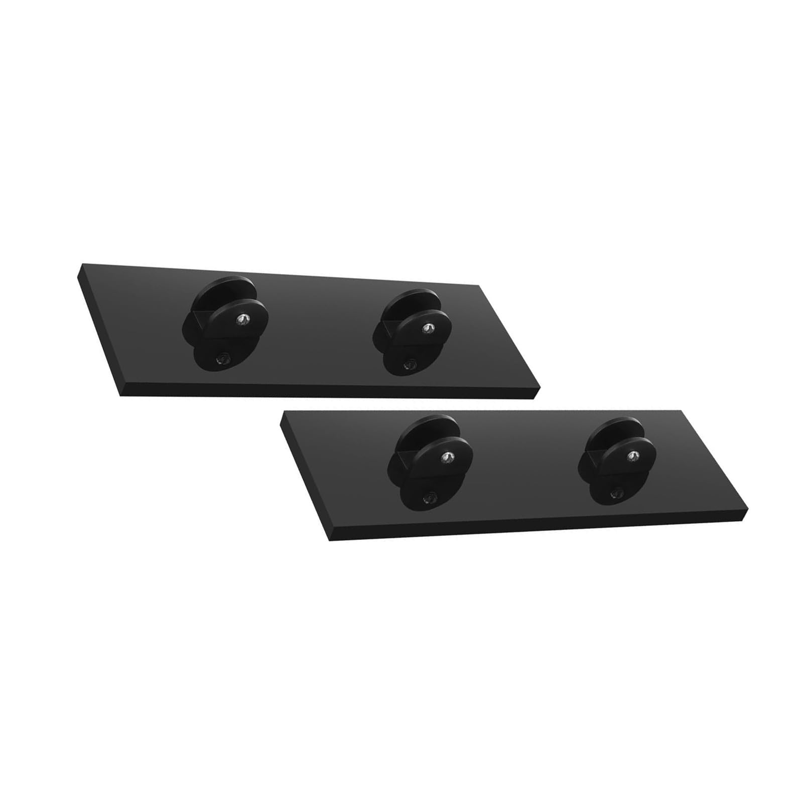 MURYE 2 Pieces Glass Tabletop Display Holders for Showcasing Collectibles Photos and Small Art Pieces Simple Display Stand