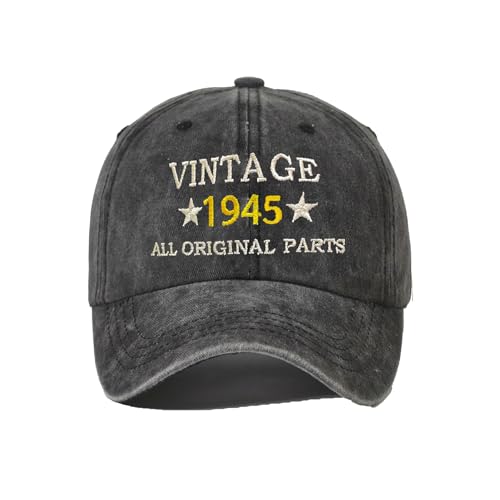 jenich Cappello Compleanno 80 Cappellino 80 Anni Regalo Gadget Decorazioni per Festa di Compleanno 80