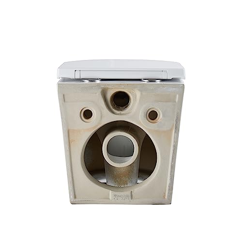 BTW Turin, Hänge-WC, mattweiß, Maße: 515 mm x 355 mm x 365 mm – Bild 5