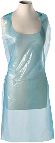 Premier Disposable Polythene Aprons On A Roll, Pack of 200, 69 x 117 cm, Blue
