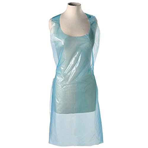 Premier Disposable Polythene Aprons On A Roll, Pack of 200, 69 x 117 cm, Blue