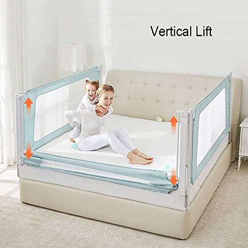 Barrière de lit bébé anti-chute et pare-chocs réglable en hauteur - 3