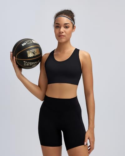 Image of RUNNING GIRL Sports Bra for Women High Support, Criss-Cross Back Padded Strappy Sports Bras Yoga Bra with Removable Cups