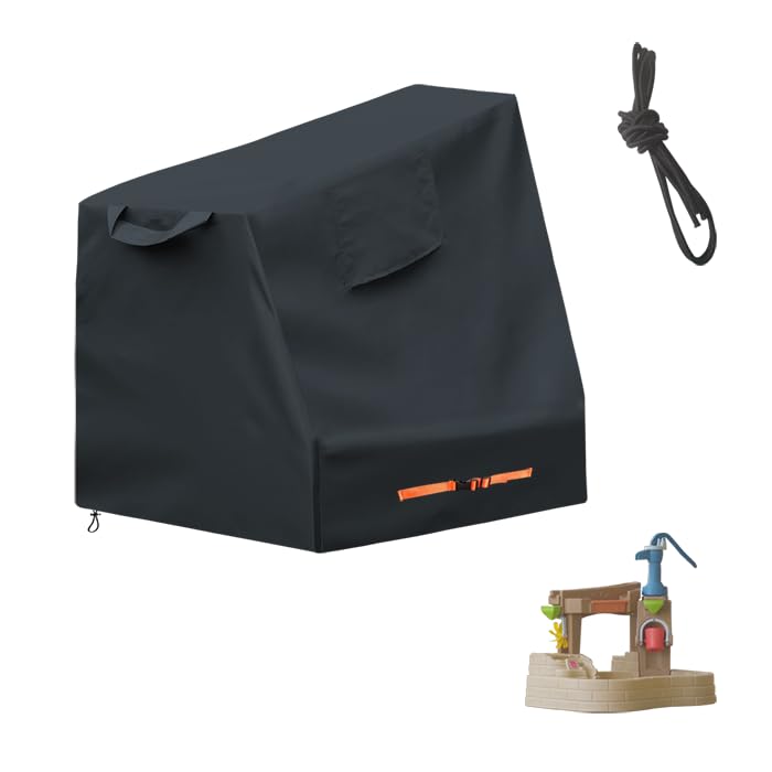 Water Table Cover for Step 2 Pump & Splash Discovery Pond Water Table,Cover for Sand and Water Table Toys,Black