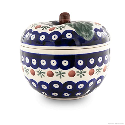 Cocotte à pommes en céramique avec couvercle Ø 12,6 cm Décor 41 - 4