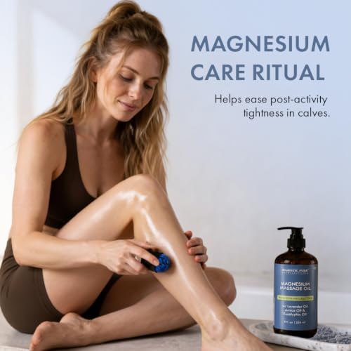 Image of Majestic Pure Magnesium Massage Oil with Lavender Arnica & Eucalyptus- 8 Oz