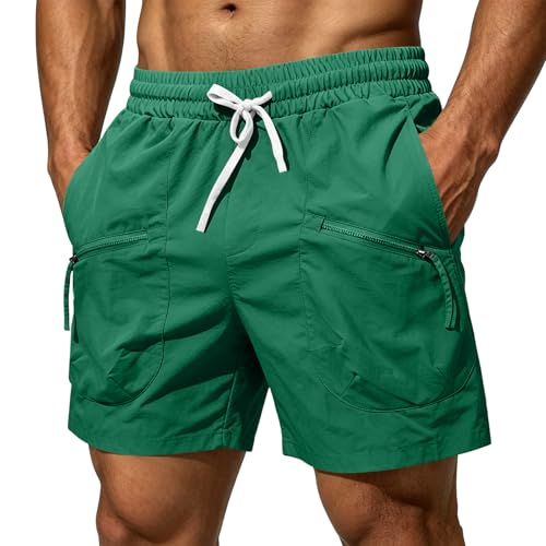 Short homme baggy leger robuste et bermuda casual multipoches pour le travail