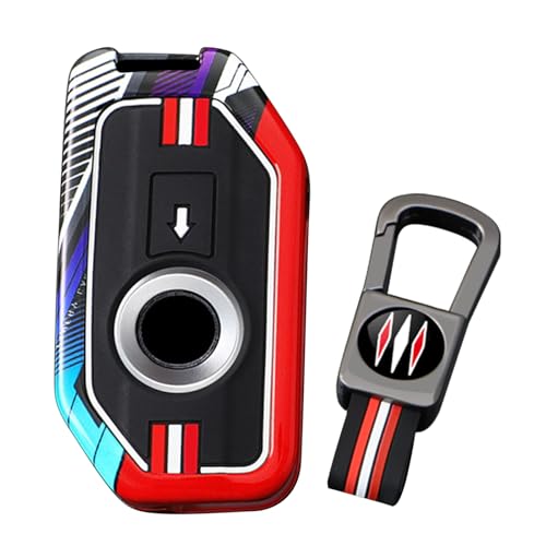 Portachiavi in metallo e adatto per BMW R1250GS ADV R1200GS C400GT 750GT F850 F750GS F850GS F900R F900XR K1600 K1600GTL con portachiavi silicone rosso