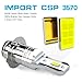 SJMYXCLW H6M P15D Led White Bulbs Compatible for Suzuki LTZ 400 Z400 QUADSPORT 2003-2008, P15D H6 H6M Fog Light Bulbs, 10000 Lumens 6000K White 50W H6M Light Bulbs, Plug and Play, 2-Pack