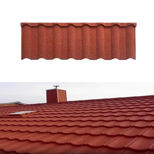 Tejas de metal para techos, paneles corrugados resistentes, azulejos arquitectónicos aislados para uso doméstico y jardín