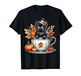 Photo Gallery black cat for fall lover cat mom autumn season cute kitten maglietta Photo Gallery black cat for fall lover cat mom autumn season cute kitten maglietta