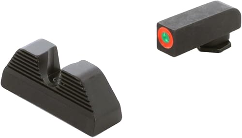 Miniatura 3 de AMERIGLO GL-351 compatible con Glock 4243 verde con contorno naranja, juego de visión nocturna delanteratrasera