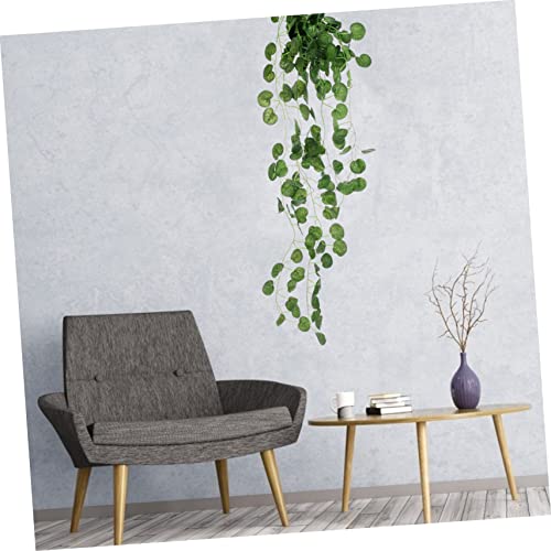 Hoement Imitation Plants Outdoor Hanging Decor Artificial Wreath Wedding Decor Fake Green Vines Garland Artificial Leaf Garland Faux Air Plants Plant Rattan Pendants Fake Plant Adornments #TOP4