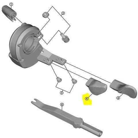 SHIMANO Spares SW-M8050 A Lever Right Hand
