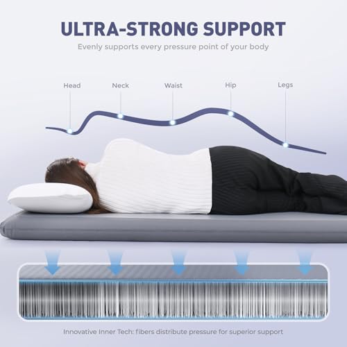 Elegear FiberAir 4’’ Ultra Support Inflatabl Mattress for Camp/Backpack/Hike