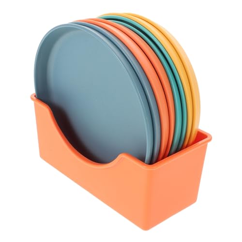 COLLBATH 1 Set Spit Bone Disc Snack Bowls Table Trays for Eating Dip Dishes Desktop Food Trash Plate Lightweight Dinner Dishes Food Dish Serving Tray Round Fruit Tray Platter Round Tray Pp
