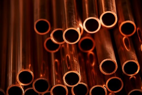 Image of 1 /2 Inch Type M Copper Pipe, Rigid Plumbing Tube for Water, HVAC and Refrigeration, ASTM B88 Certified, Sweat-Solder Compatible (0.5, 1 /2 inch (0.625 inch OD / 0.569 inch ID), Inches, 6, Inches)