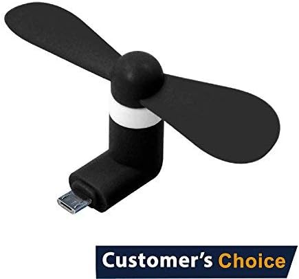 Audiology Portable USB Phone Fan with Micro USB for Cell Phone Samsung Android Smartphones Galaxy S6/Galaxy S7 and Edge/HTC One X/Nokia 5230