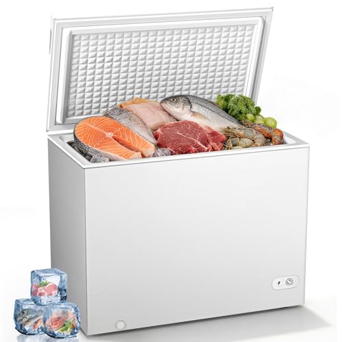 Image of Kismile 10.0 Cubic Feet Chest Freezer, Deep Freezer for Home, White