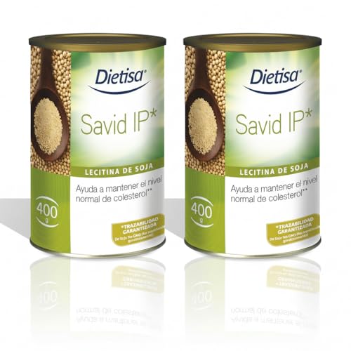 Dietisa Lecitina de Soja IP - Pack Ahorro 2 x 400gr - Para Control del Colesterol