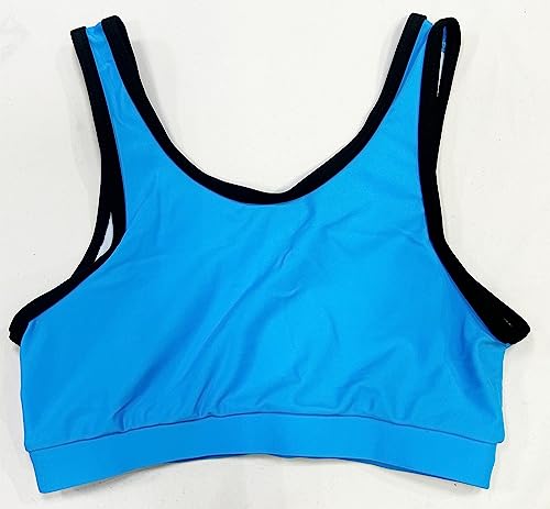 Image of TACKTIMES 2Pcs Girls Sleeveless Crop Top with Shorts Outfit Set for Athletic Leotard Dancing Swimming Gymnastics Dancewear
