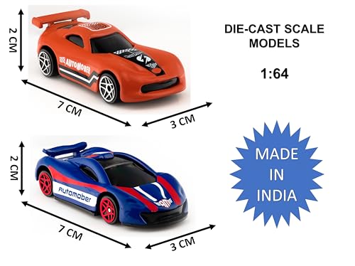 Image of Die Cast Metal Toy Cars, Pack of 5, Unbreakable Cars, Set of 5 Toy Vehicle for Kids, Multicolor