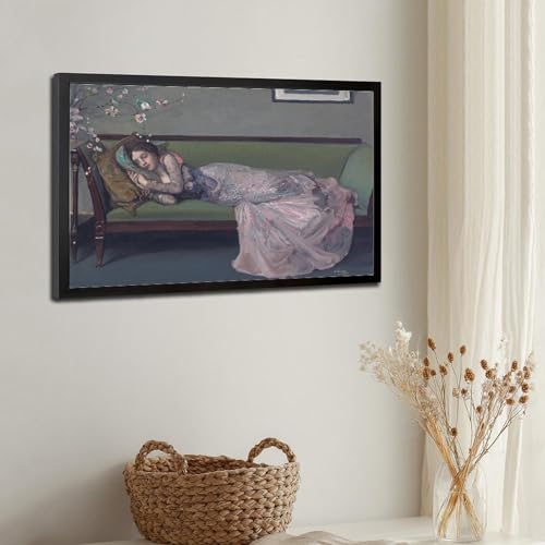 Tableau prete a suspendre John Lavery The Green Sofa pour mur vide sans charme - 3