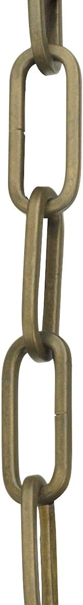 Progress Lighting Accessory Chain - 10' of 9 Gauge Chain in Aged Brass