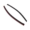 Tuningpros WD2-386 Dark Smoke 2 Pcs Set Window Visor (in-Channel) Deflector Rain Guard Compatible with 2005-2010 Scion Scion tC #1
