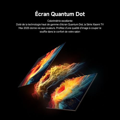 Xiaomi TV Max 85 2025 Google TV 85 inch QLED 144Hz Smart TV Dolby Vision - vue 4