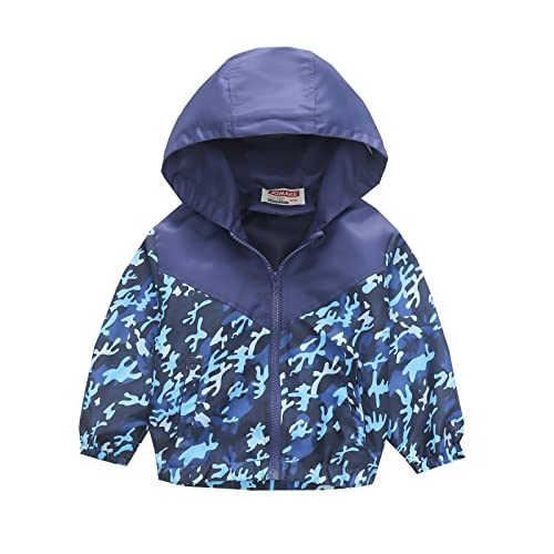 Toddler Baby Boys Girls Jacket Long Sleeve Fall Coat Thin Jacket Casual Zip Hooded Jacket