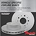 Raybestos Specialty Truck Automotive Replacement Front Disc Brake Rotor for Select 2007-2017 Jeep Wrangler, 2018 Jeep Wrangler JK (780518)