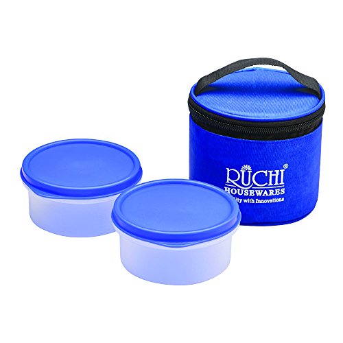 Ruchi Food Fresh Plastic Tiffin Set, 350ml, 5-Pieces, Red Rs.189 @ Amazon