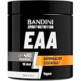 Bandini® EAA Aminoacidi Essenziali 480 COMPRESSE - Con 9 Amminoacidi Intra Pre e Post Work...