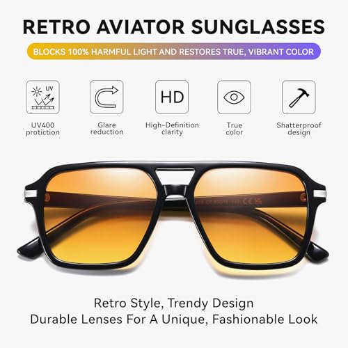 Image of HAOLOTA Polarized Sunglasses Men Women Designer Driving glasses Lightweight UV400 Protection