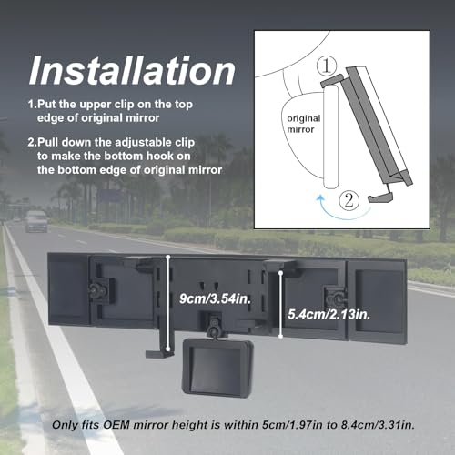 Retrovisor interior CF Moto 450 MT espejo habitáculo gran angular 2024 2025 6