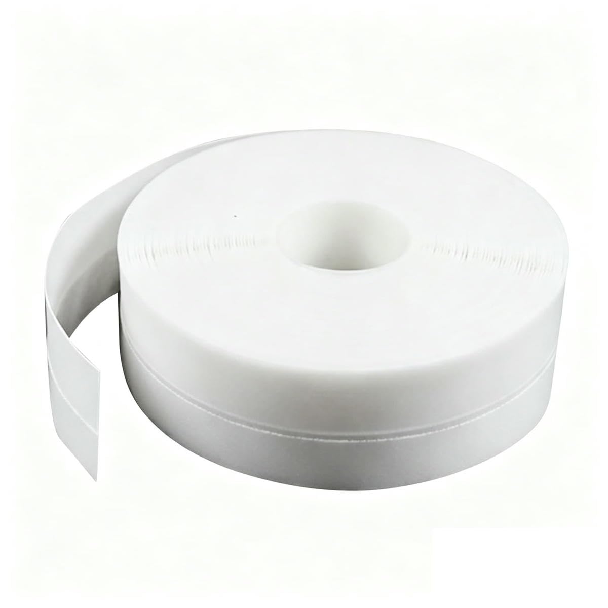 5M/10M Door Bottom Seal Strip Weather Window Rubber Seal Weatherstrip Windproof Dust Self Adhesive Door Windshield Sealing Tape-White-45mm-5M