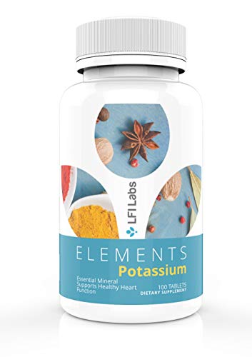 Potassium Supplement with Iodine 99mg â€“ Potassium Gluconate Electrolytes with Kelp â€“ Naturally Supports Healthy Heart, Muscles, Nerves, Bones, & Blood Pressure â€“ 100 Tablets