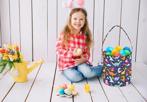 Image of DUYIY Easter Basket,Easter Bunny Basket,Easter Eggs Gift Basket, Storage Basket,Storage Box Organizer Bucket (Dark)
