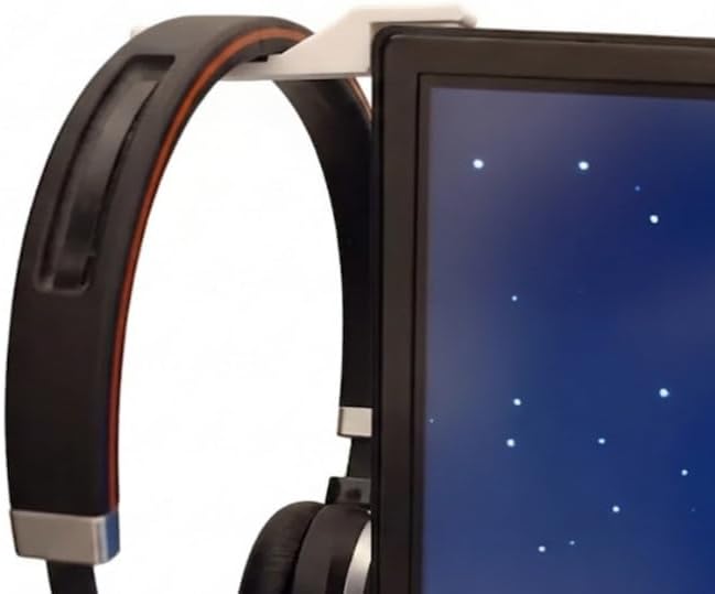 Suporte para Headset de Monitor ABS Gancho Organizador Preto | Encaixe ...