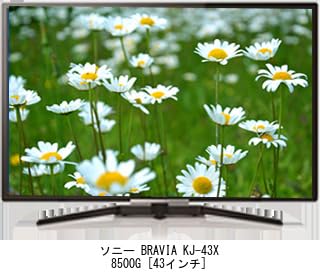 Amazon.co.jp: メディアカバーマーケット ソニー BRAVIA KJ-43X8500G 