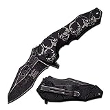 DS-A029GY-MC DSA029GY-Brk Skull Linerlock A/O Gray
