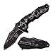 Dark Side DS-A029GY-MC DSA029GY-Brk Skull Linerlock A/O Gray
