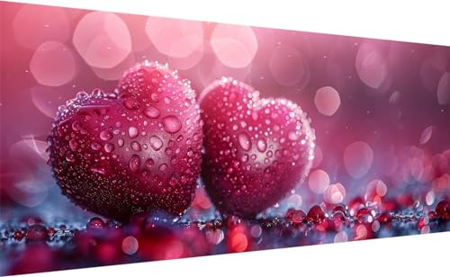 Kit Complet Broderie Diamant Saint Valentin Grand Format Cadeau Romantique