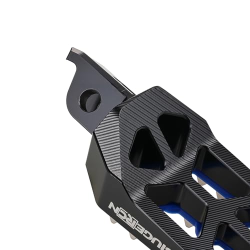 Image of JFG RACING Dirt Bike Foot Pegs,Double Deck CNC Rest Pedal Footpegs for CR125 CR250 02-11 /CRF150R 07-24 /CRF250R 04-24 /CRF300L 21-24 /CRF450R 02-24 /CRF250X CRF450X CRF250RX CRF450RX-Black
